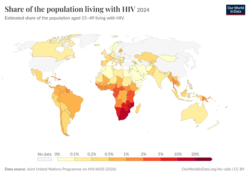 A thumbnail of the "Share of the population living with HIV" chart